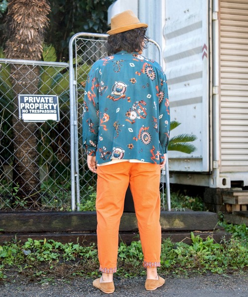 チャイハネ（チャイハネ）の「【チャイハネ】サンティーMEN'Sシャツ（シャツ/ブラウス・メンズ・ブラック/ベージュ/パープル/カーキ/ターコイズブルー・FREE）」の14枚目の写真