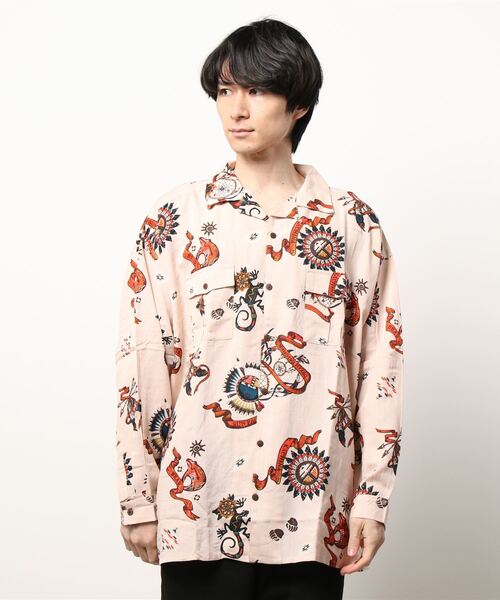 チャイハネ（チャイハネ）の「【チャイハネ】サンティーMEN'Sシャツ（シャツ/ブラウス・メンズ・ブラック/ベージュ/パープル/カーキ/ターコイズブルー・FREE）」の18枚目の写真