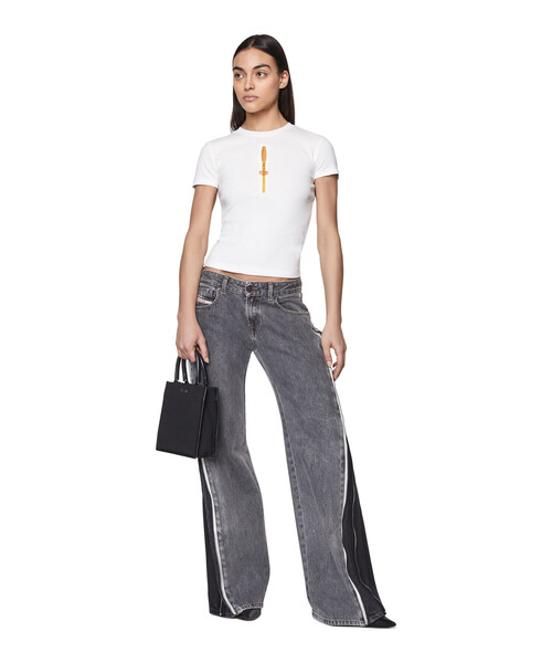 DIESEL（ディーゼル）の「レディース MIXマテリアル クロスボディバッグXS（トートバッグ・レディース・レッド/ピンク/ブラック・UNI）」の18枚目の写真