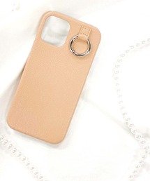 WEGO（ウィゴー）の「WEGO/リング付きiphoneケース(ベージュ)（スマホケース/カバー）」