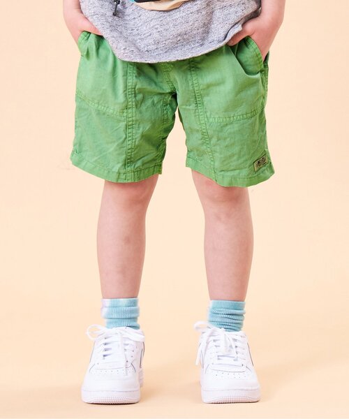 F.O.KIDS（エフオーキッズ）の「カラーハーフパンツ 5分丈（その他パンツ・キッズ・ベージュ/パープル/ブラック/ブルー/グリーン/オレンジ・130/95/110/140/90/120/80/100）」の3枚目の写真