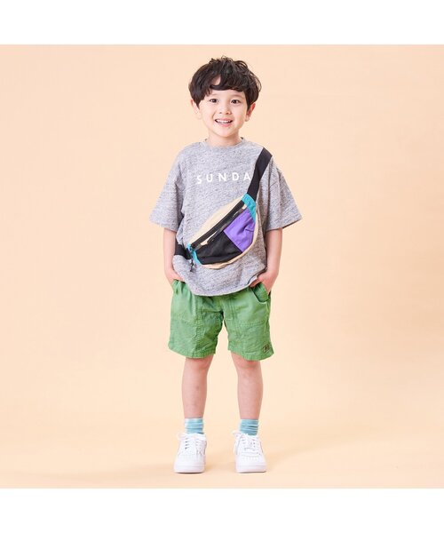 F.O.KIDS（エフオーキッズ）の「カラーハーフパンツ 5分丈（その他パンツ・キッズ・ベージュ/パープル/ブラック/ブルー/グリーン/オレンジ・130/95/110/140/90/120/80/100）」の16枚目の写真