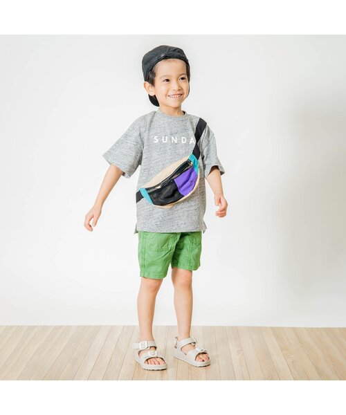 F.O.KIDS（エフオーキッズ）の「カラーハーフパンツ 5分丈（その他パンツ・キッズ・ベージュ/パープル/ブラック/ブルー/グリーン/オレンジ・130/95/110/140/90/120/80/100）」の7枚目の写真