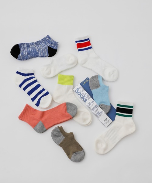 GUNZE（グンゼ）の「【GUNZE×TYPY】ラインショートソックス（ソックス/靴下・メンズ・ブルー/グリーン・23cm～25cm/25cm～27cm）」の8枚目の写真