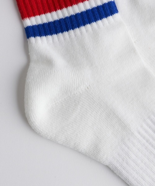 GUNZE（グンゼ）の「【GUNZE×TYPY】ラインショートソックス（ソックス/靴下・メンズ・ブルー/グリーン・23cm～25cm/25cm～27cm）」の6枚目の写真