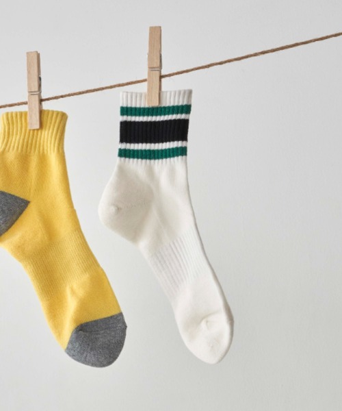 GUNZE（グンゼ）の「【GUNZE×TYPY】ラインショートソックス（ソックス/靴下・メンズ・ブルー/グリーン・23cm～25cm/25cm～27cm）」の9枚目の写真