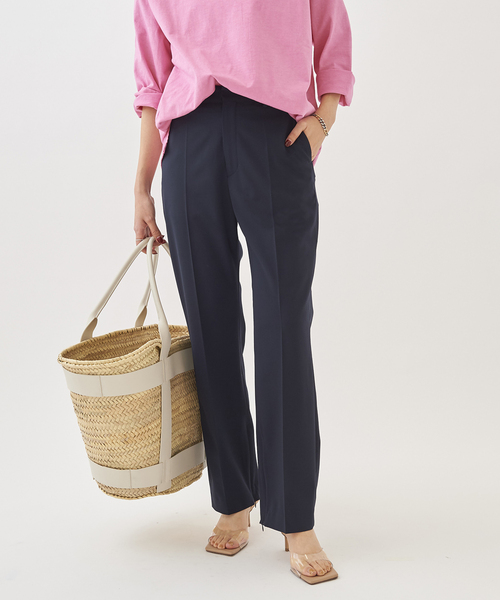 plage（プラージュ）の「Low Rise Slit パンツ◆（その他パンツ・レディース・チャコールグレー/ネイビー・38/36/34）」の2枚目の写真