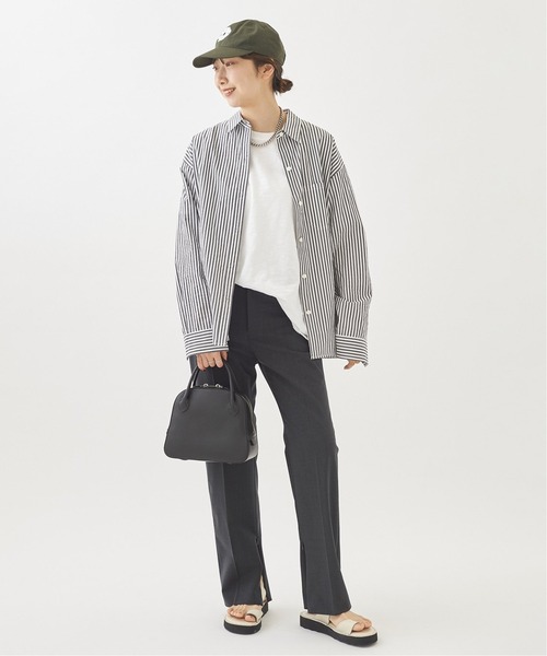 plage（プラージュ）の「Low Rise Slit パンツ◆（その他パンツ・レディース・チャコールグレー/ネイビー・38/36/34）」の3枚目の写真