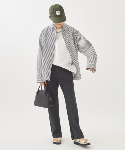 plage（プラージュ）の「Low Rise Slit パンツ◆（その他パンツ・レディース・チャコールグレー/ネイビー・38/36/34）」の5枚目の写真