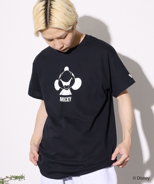ROOPTOKYO(ループトウキョウ)の「ROOPTOKYO限定:MICKEY/ミッキー FACE S/STee 半袖Tシャツ(Tシャツ/カットソー・メンズ・ホワイト/サンドベージュ/ブラック・XL/M/L)」の4枚目の写真