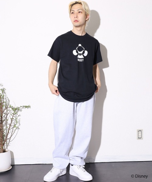 ROOPTOKYO(ループトウキョウ)の「ROOPTOKYO限定:MICKEY/ミッキー FACE S/STee 半袖Tシャツ(Tシャツ/カットソー・メンズ・ホワイト/サンドベージュ/ブラック・XL/M/L)」の9枚目の写真
