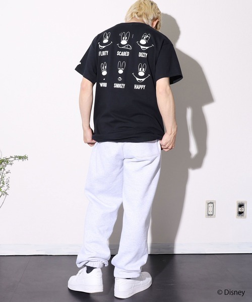 ROOPTOKYO(ループトウキョウ)の「ROOPTOKYO限定:MICKEY/ミッキー FACE S/STee 半袖Tシャツ(Tシャツ/カットソー・メンズ・ホワイト/サンドベージュ/ブラック・XL/M/L)」の10枚目の写真