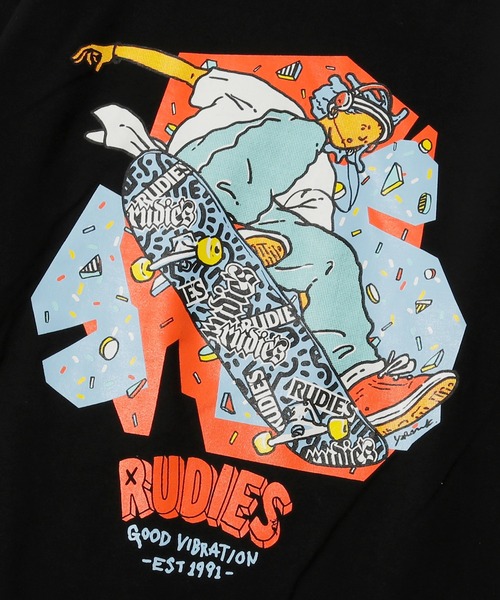 RUDIE'S（ルーディーズ）の「SKATEBOY-T（Tシャツ/カットソー・メンズ・ホワイト/ブラック・XXL/S/M/XL/L）」の6枚目の写真