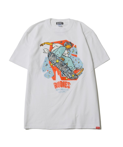 RUDIE'S（ルーディーズ）の「SKATEBOY-T（Tシャツ/カットソー・メンズ・ホワイト/ブラック・XXL/S/M/XL/L）」の14枚目の写真