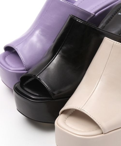 JEANASIS(ジーナシス)の「アツゾコミュールサンダル/277655(サンダル・レディース・ホワイト/ブラック/パープル・MEDIUM/LARGE)」の10枚目の写真