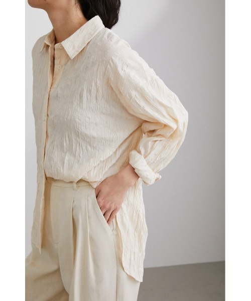 STYLEMIXER(スタイルミキサー)の「ワッシャールーズシャツ(シャツ/ブラウス・レディース・アイボリー/ピンク/グリーン系その他/イエロー・FREE)」の7枚目の写真