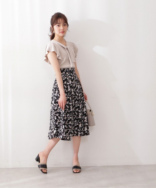 PROPORTION BODY DRESSING（プロポーションボディドレッシング）の「【美人百花6月号タイアップ商品】シャドウフラワータックスカート / 1212120508（スカート・レディース・ブラック/ブラック系その他・SMALL/MEDIUM）」の13枚目の写真