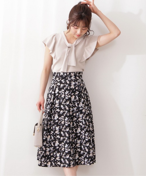 PROPORTION BODY DRESSING（プロポーションボディドレッシング）の「【美人百花6月号タイアップ商品】シャドウフラワータックスカート / 1212120508（スカート・レディース・ブラック/ブラック系その他・SMALL/MEDIUM）」の16枚目の写真