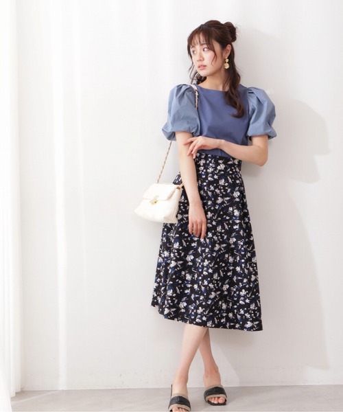 PROPORTION BODY DRESSING（プロポーションボディドレッシング）の「【美人百花6月号タイアップ商品】シャドウフラワータックスカート / 1212120508（スカート・レディース・ブラック/ブラック系その他・SMALL/MEDIUM）」の5枚目の写真