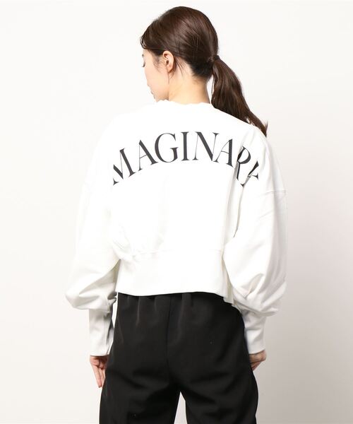 ADAM ET ROPE'（アダムエロペ）の「【2WAY】スウェットクロップドカーディガン（カーディガン/ボレロ・レディース・ホワイト/グレー/イエロー・FREE）」の6枚目の写真