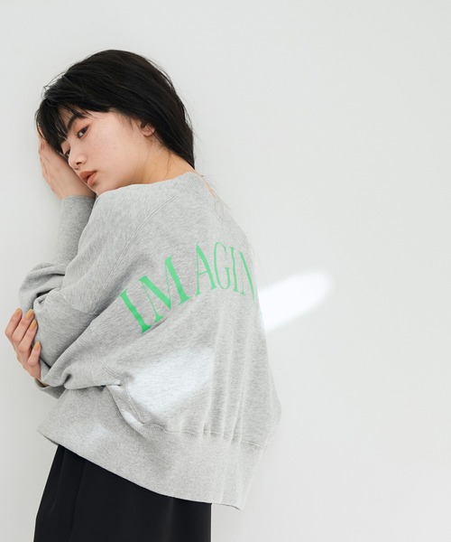 ADAM ET ROPE'（アダムエロペ）の「【2WAY】スウェットクロップドカーディガン（カーディガン/ボレロ・レディース・ホワイト/グレー/イエロー・FREE）」の3枚目の写真