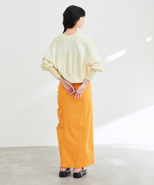 ADAM ET ROPE'（アダムエロペ）の「【2WAY】スウェットクロップドカーディガン（カーディガン/ボレロ・レディース・ホワイト/グレー/イエロー・FREE）」の16枚目の写真