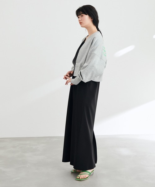 ADAM ET ROPE'（アダムエロペ）の「【2WAY】スウェットクロップドカーディガン（カーディガン/ボレロ・レディース・ホワイト/グレー/イエロー・FREE）」の14枚目の写真