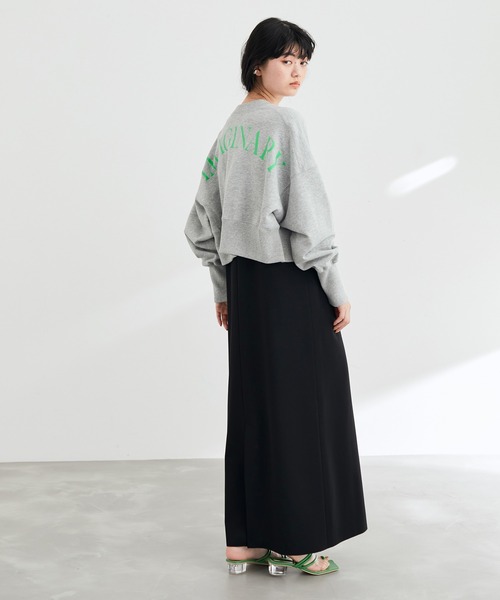 ADAM ET ROPE'（アダムエロペ）の「【2WAY】スウェットクロップドカーディガン（カーディガン/ボレロ・レディース・ホワイト/グレー/イエロー・FREE）」の13枚目の写真