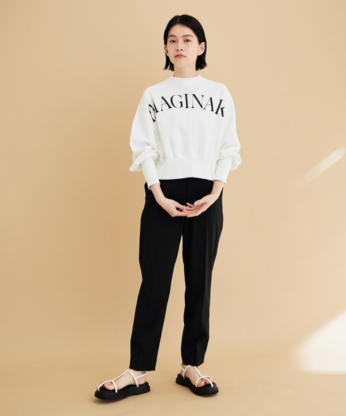 ADAM ET ROPE'（アダムエロペ）の「【2WAY】スウェットクロップドカーディガン（カーディガン/ボレロ・レディース・ホワイト/グレー/イエロー・FREE）」の10枚目の写真