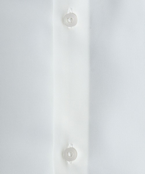 ANPAS（アンパス）の「Cool Touch Fabric Natural Stretch Oversize Collar Separated Band Collar Shirt/接触冷感 ナチュラルストレッチ オーバーサイズ クレリック バンドカラーシャツ（シャツ/ブラウス・メンズ・ホワイト/ブラック/ベージュ/ブルー・M/L）」の9枚目の写真