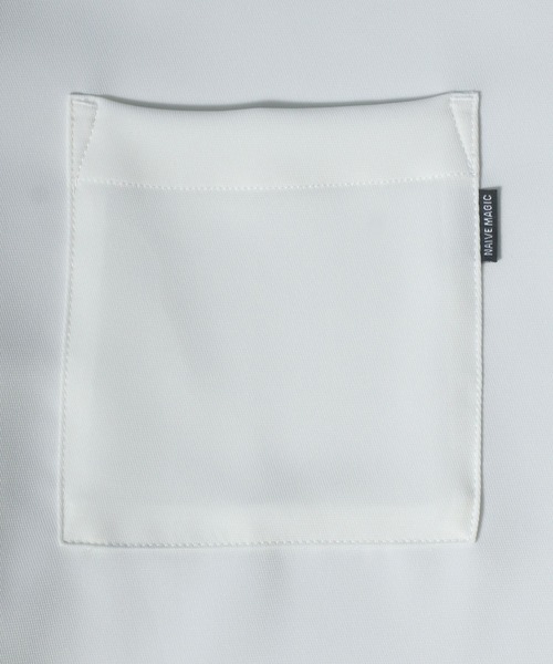 ANPAS（アンパス）の「Cool Touch Fabric Natural Stretch Oversize Collar Separated Band Collar Shirt/接触冷感 ナチュラルストレッチ オーバーサイズ クレリック バンドカラーシャツ（シャツ/ブラウス・メンズ・ホワイト/ブラック/ベージュ/ブルー・M/L）」の10枚目の写真