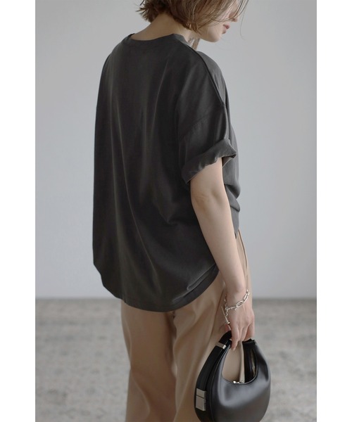 Bonjour Sagan(ボンジュールサガン)の「Boa SorteロゴT(Tシャツ/カットソー・レディース・チャコールグレー・FREE)」の5枚目の写真