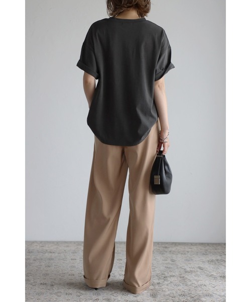 Bonjour Sagan(ボンジュールサガン)の「Boa SorteロゴT(Tシャツ/カットソー・レディース・チャコールグレー・FREE)」の6枚目の写真