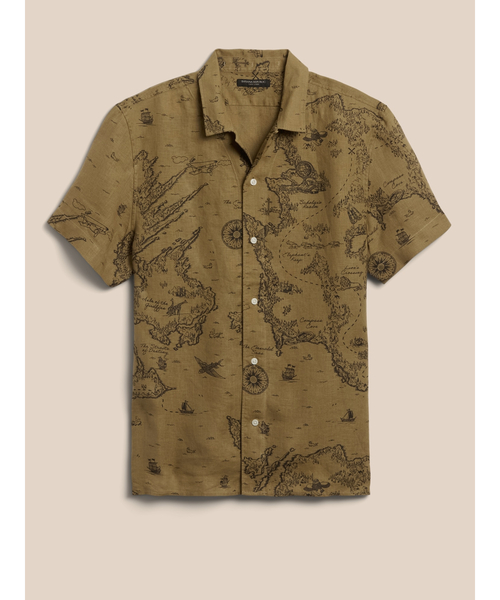 Banana Republic(バナナリパブリック)の「リネン リゾートシャツ(シャツ/ブラウス・メンズ・その他/ブラウン系その他・M/XL/L/S)」の5枚目の写真
