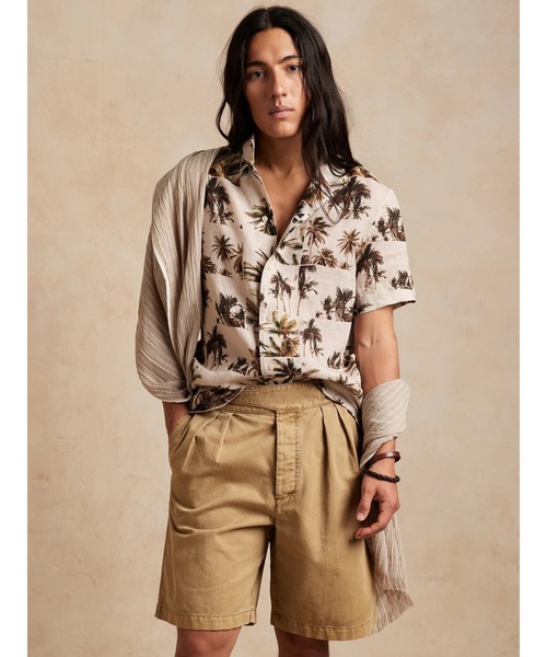 Banana Republic(バナナリパブリック)の「リネン リゾートシャツ(シャツ/ブラウス・メンズ・その他/ブラウン系その他・M/XL/L/S)」の2枚目の写真