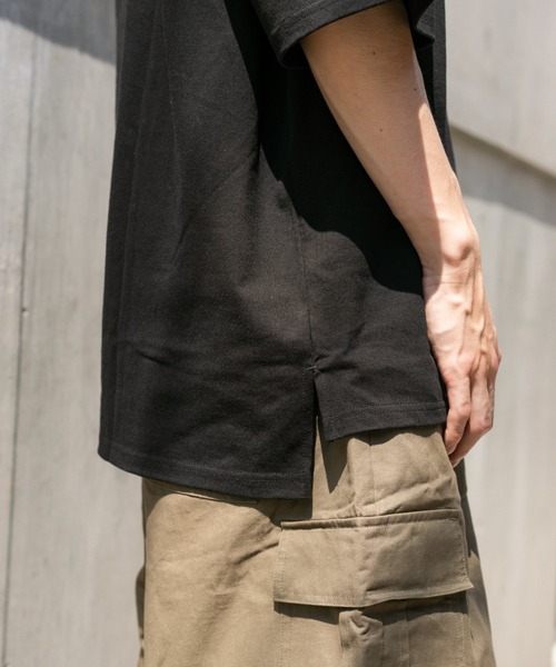BROKEN BASE(ブロークンベース)の「オーバーサイズアーチロゴT(Tシャツ/カットソー・メンズ・ホワイト/ブラック/ベージュ/カーキ・MEDIUM/LARGE)」の11枚目の写真