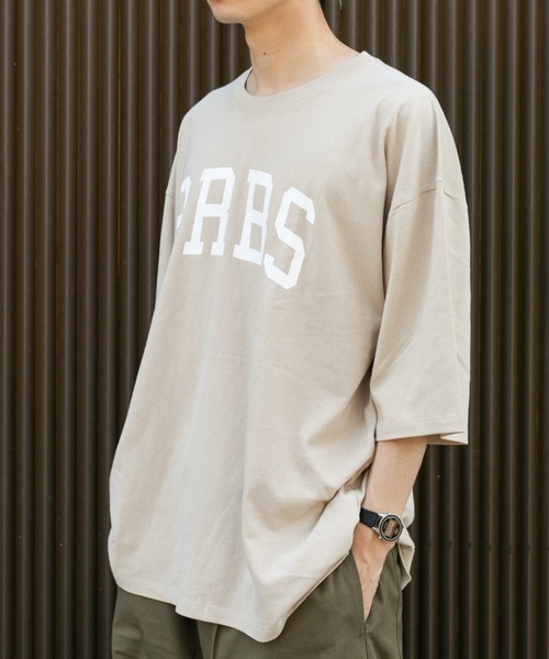 BROKEN BASE(ブロークンベース)の「オーバーサイズアーチロゴT(Tシャツ/カットソー・メンズ・ホワイト/ブラック/ベージュ/カーキ・MEDIUM/LARGE)」の19枚目の写真