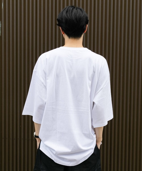 BROKEN BASE(ブロークンベース)の「オーバーサイズアーチロゴT(Tシャツ/カットソー・メンズ・ホワイト/ブラック/ベージュ/カーキ・MEDIUM/LARGE)」の20枚目の写真