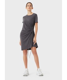 EMPORIO ARMANI EA7 | 【エンポリオ アルマーニ EA7】7センシズ ドローストリングドレス モダール混紡(ワンピース)