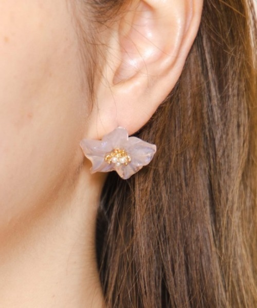 flower（フラワー）の「フラワージュエルピアス（ピアス（片耳用）・レディース・イエロー/ピンク・FREE）」の2枚目の写真