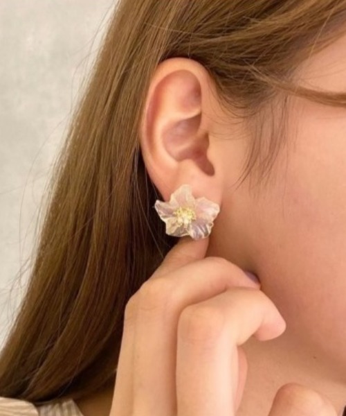 flower（フラワー）の「フラワージュエルピアス（ピアス（片耳用）・レディース・イエロー/ピンク・FREE）」の6枚目の写真