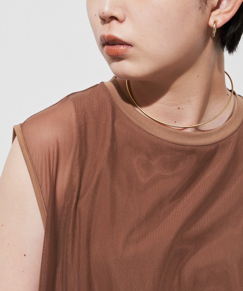 Aunt Marie's（アントマリーズ）の「シンプルラインラウンドチョーカー / ネックカフ（チョーカー・レディース・ゴールド/シルバー・FREE）」の10枚目の写真