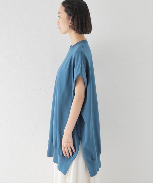 スピックアンドスパン ロングスリーブ ワイド チュニック丈 プルオーバー 美品♪スピックアンドスパン ロングスリーブワイドチュニック丈