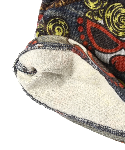 HYSTERIC MINI（ヒステリックミニ）の「BABY Shadow of the mini face 総柄 “LIKE A SKIRT”（スカート・キッズ・インディゴブルー・90/80）」の2枚目の写真