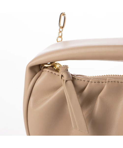 カシュカシュcachecache/ハーフムーンギャザー2wayミニショルダー