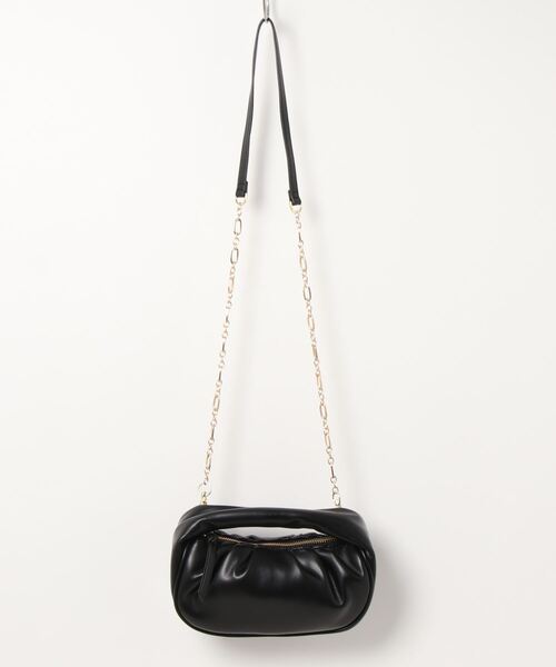 カシュカシュcachecache/ハーフムーンギャザー2wayミニショルダー