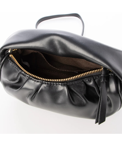 カシュカシュcachecache/ハーフムーンギャザー2wayミニショルダー