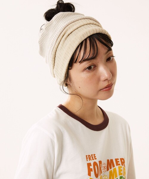 FREAK'S STORE（フリークスストア）の「THE/ザ THE TURBAN（ヘアバンド・レディース・ベージュ/オレンジ・ﾌﾘ-）」の3枚目の写真
