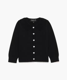 agnes b. | LS40 E CARDIGAN キッズ ハートボタン コットンニットカーディガン(カーディガン/ボレロ)