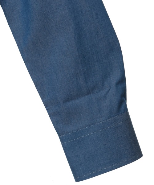 CROWDED CLOSET（クラウデッドクローゼット）の「デニム調シャンブレーシャツ（シャツ/ブラウス・メンズ・ネイビー/ブルー・01/02/03/04）」の13枚目の写真